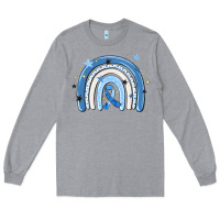 Heather Grey in april wear blue autism awareness Long Sleeve Tee - MaliasSmallBusiness