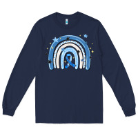 Navy in april wear blue autism awareness Long Sleeve Tee - MaliasSmallBusiness