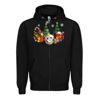 Black christmas Zipper Hoodie - MaliasSmallBusiness
