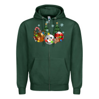 Sports Green christmas Zipper Hoodie - MaliasSmallBusiness