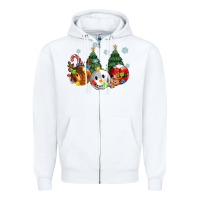 White christmas Zipper Hoodie - MaliasSmallBusiness