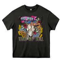 Asphalt do not harm take no bull cow skull Heavy Core Tee - Zillion Design Studio