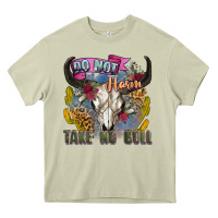 Mossy do not harm take no bull cow skull Heavy Core Tee - Zillion Design Studio