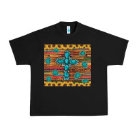 Black western gemstone cross sunflowers leopard serape glitter wooden tumble Urban Heavy Tee - Artiststas