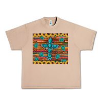 Burro western gemstone cross sunflowers leopard serape glitter wooden tumble Urban Heavy Tee - Artiststas