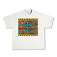Western Gemstone Cross Sunflowers Leopard Serape Glitter Wooden Tumble Urban Heavy Tee | Teevron