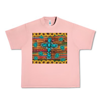 Salmon western gemstone cross sunflowers leopard serape glitter wooden tumble Urban Heavy Tee - Artiststas