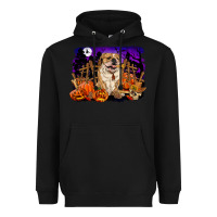 Black Halloween english bulldog Heavyweight Hoodie - RanaPortraitStore