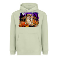 Matcha Halloween english bulldog Heavyweight Hoodie - RanaPortraitStore