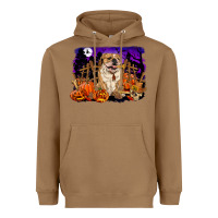 Toasted Coconut Halloween english bulldog Heavyweight Hoodie - RanaPortraitStore