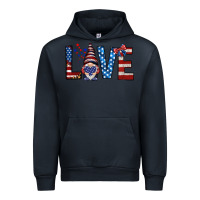 Navy 4th Of July love gnome Urban Hoodie - HowdyJamesFarm