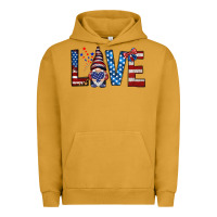 Pigment Peanut Butter 4th Of July love gnome Urban Hoodie - HowdyJamesFarm