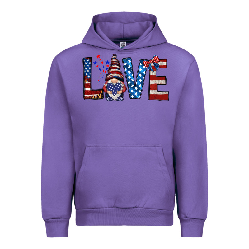 4th Of July Love Gnome Urban Hoodie by HowdyJamesFarm | Teevron