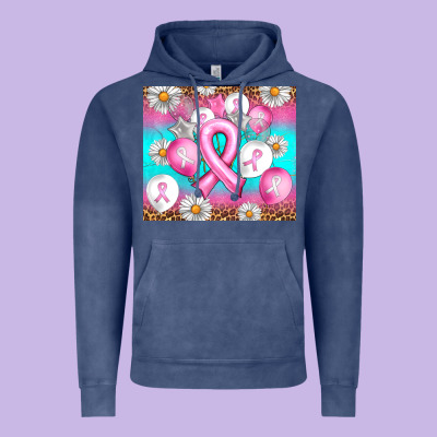 Breast Cancer Balloon Vintage Hoodie Designed By Artiststas