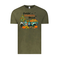 Vintage Olive grateful thankful blessed Vintage Tee - JahusDesignShop