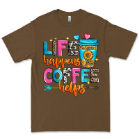 Cacao life happens coffee helps Premium Tee - Zillion Design Studio
