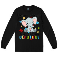 Black what makes you different is what makes you beautif Long Sleeve Tee - MaliasSmallBusiness