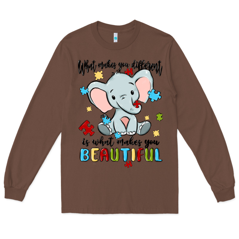 What Makes You Different Is What Makes You Beautif Long Sleeve Tee by MaliasSmallBusiness | Teevron