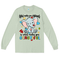 Matcha what makes you different is what makes you beautif Long Sleeve Tee - MaliasSmallBusiness