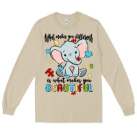 Mushroom what makes you different is what makes you beautif Long Sleeve Tee - MaliasSmallBusiness