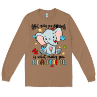 Toasted Coconut what makes you different is what makes you beautif Long Sleeve Tee - MaliasSmallBusiness