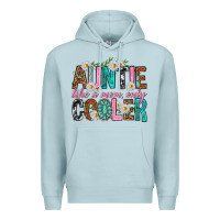 Blue Mist Auntie Like a Mom Only Cooler Premium Hoodie - texasbilliewilder