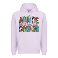 Lilac Auntie Like a Mom Only Cooler Premium Hoodie - texasbilliewilder