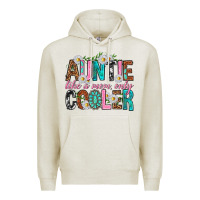 Oatmeal Heather Auntie Like a Mom Only Cooler Premium Hoodie - texasbilliewilder