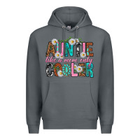 Rock Auntie Like a Mom Only Cooler Premium Hoodie - texasbilliewilder