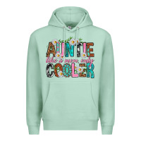 Seafoam Auntie Like a Mom Only Cooler Premium Hoodie - texasbilliewilder