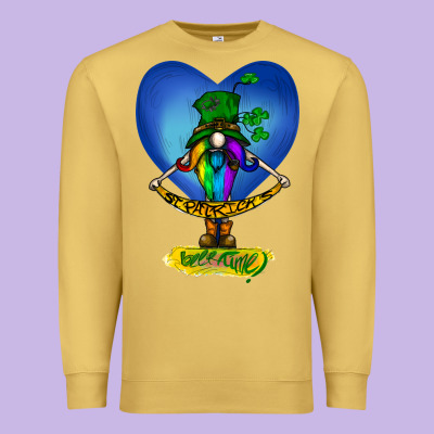 St Patricks Day Gnome Premium Sweatshirt Designed By Bettercallsaul