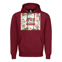 Burgundy christian christmas  jesus the reason Zipper Hoodie - MaliasSmallBusiness