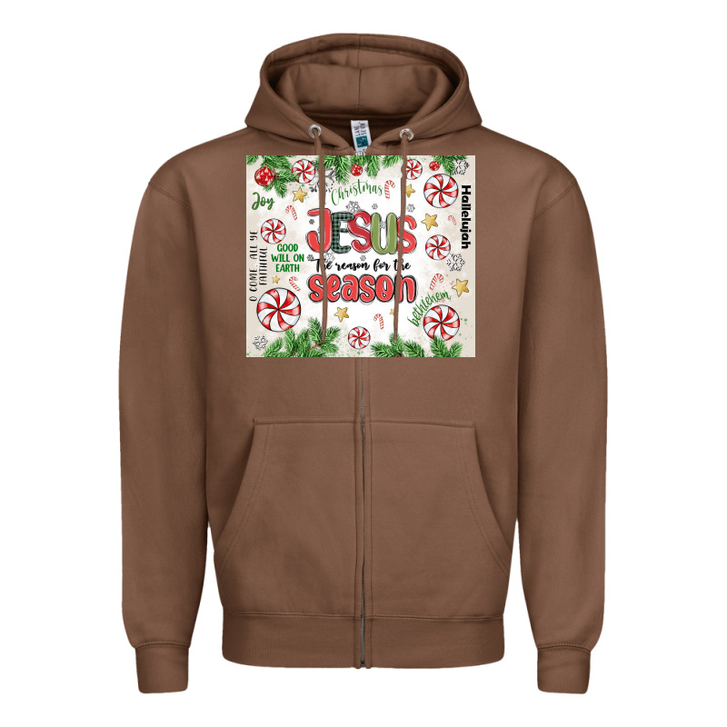 Christian Christmas  Jesus The Reason Zipper Hoodie by MaliasSmallBusiness | Teevron