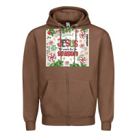 Chestnut christian christmas  jesus the reason Zipper Hoodie - MaliasSmallBusiness