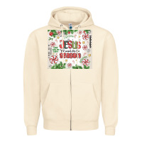 Sandshell christian christmas  jesus the reason Zipper Hoodie - MaliasSmallBusiness