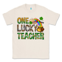 Natural one lucky teacher st patricks Classic Tee - NancyCooperArtShop