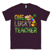 Plum one lucky teacher st patricks Classic Tee - NancyCooperArtShop