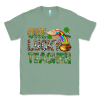 Sage one lucky teacher st patricks Classic Tee - NancyCooperArtShop