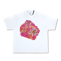 White v.d  lavender and lotus patches Urban Heavy Tee - AdoDesignShop