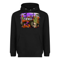 Black Halloween tractor Heavyweight Hoodie - RanaPortraitStore