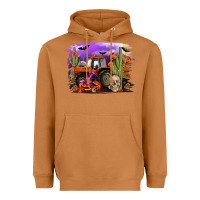 Meerkat Halloween tractor Heavyweight Hoodie - RanaPortraitStore