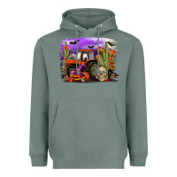 Sage Halloween tractor Heavyweight Hoodie - RanaPortraitStore