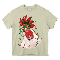 Mossy christmas rooster with lights Heavy Core Tee - RanaPortraitStore