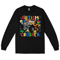 Black autism crusher Long Sleeve Tee - MaliasSmallBusiness