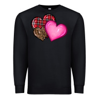 Black valentine's day hearts Premium Sweatshirt - RanaPortraitStore
