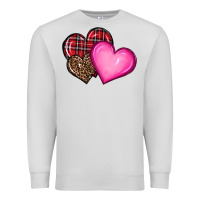 Dove Grey valentine's day hearts Premium Sweatshirt - RanaPortraitStore