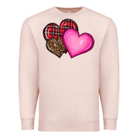 Pale Pink valentine's day hearts Premium Sweatshirt - RanaPortraitStore