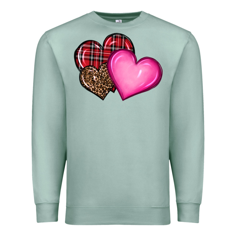 Valentine's Day Hearts Premium Sweatshirt by RanaPortraitStore | Teevron