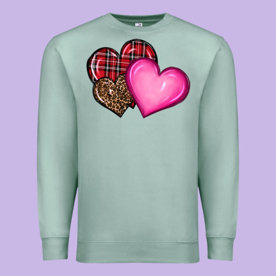 Valentine's Day Hearts Premium Sweatshirt Designed By Ranaportraitstore