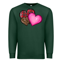 Sports Green valentine's day hearts Premium Sweatshirt - RanaPortraitStore